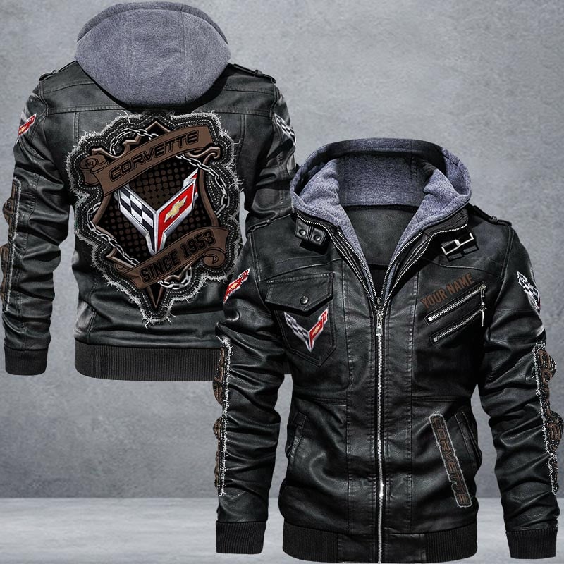Chevrolet Corvette Leather Jacket Multicolor
