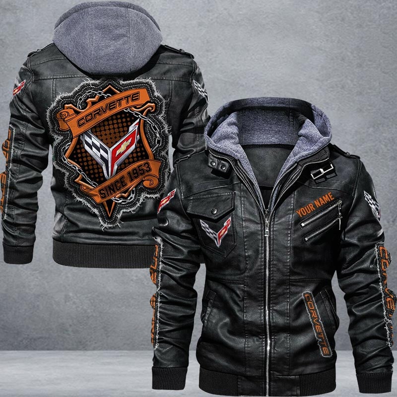 Chevrolet Corvette Leather Jacket Multicolor