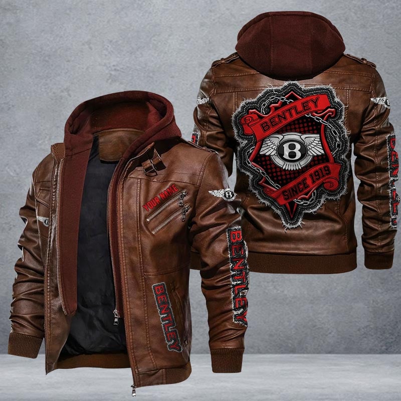 Bentley Leather Jacket Multicolor
