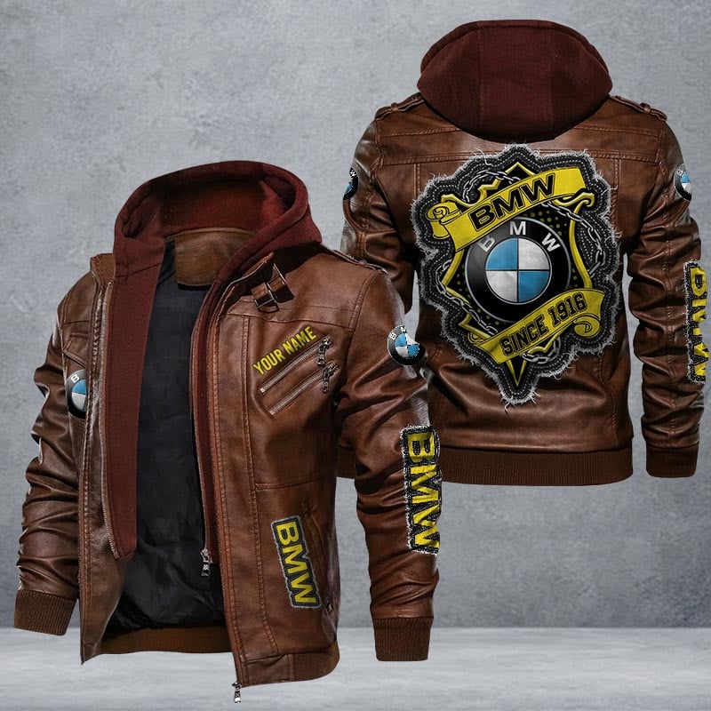 BMW Leather Jacket Multicolor