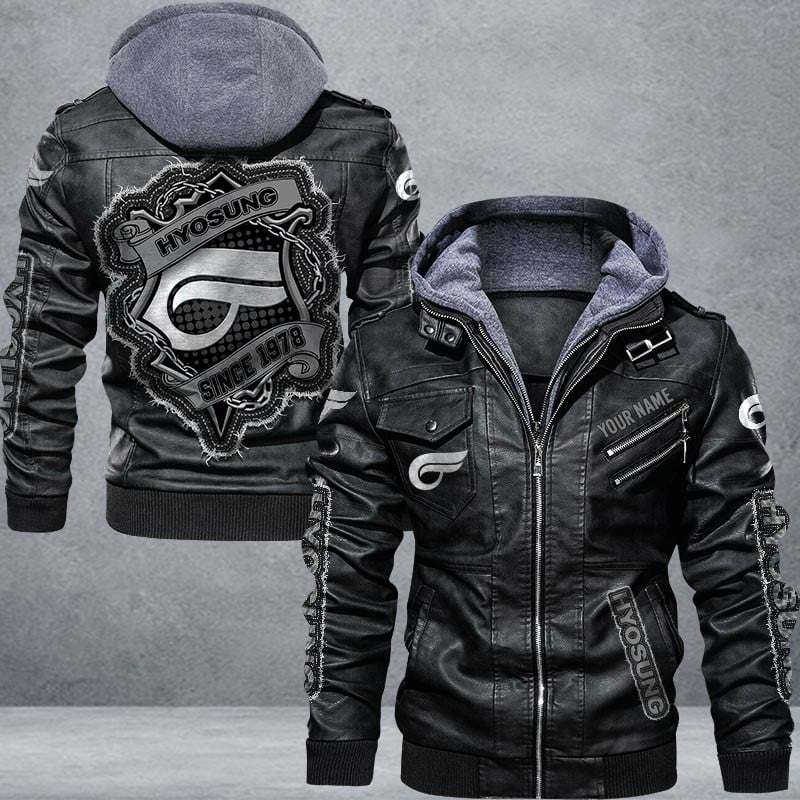 Hyosung Leather Jacket Multicolor