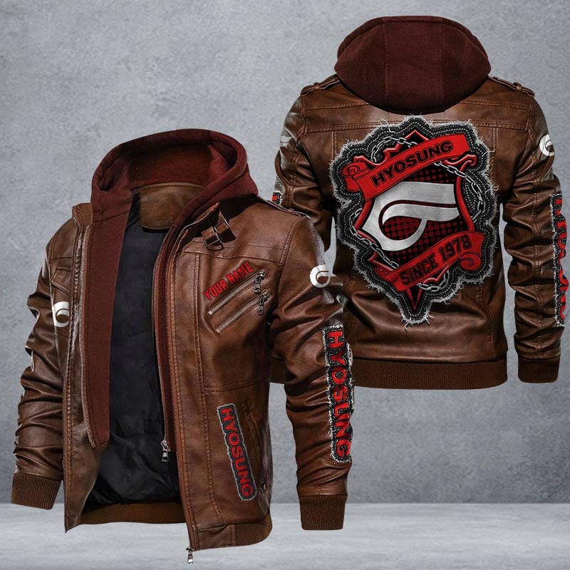 Hyosung Leather Jacket Multicolor