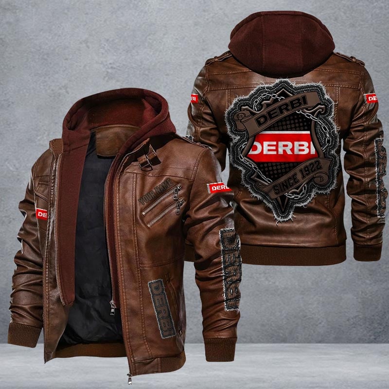 Derbi Leather Jacket Multicolor