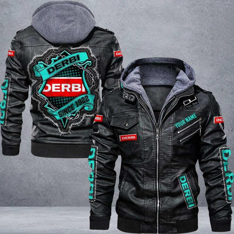 Derbi Leather Jacket Multicolor