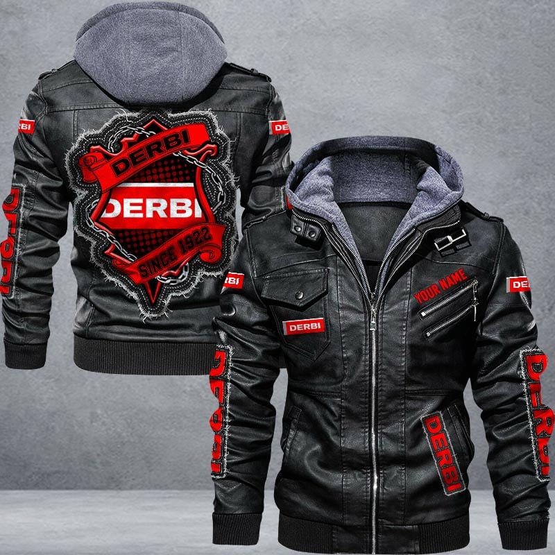 Derbi Leather Jacket Multicolor