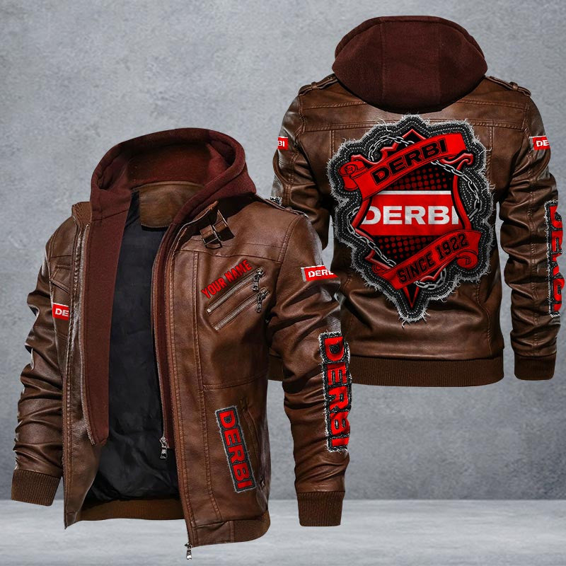Derbi Leather Jacket Multicolor