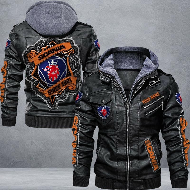 Scania Leather Jacket Multicolor