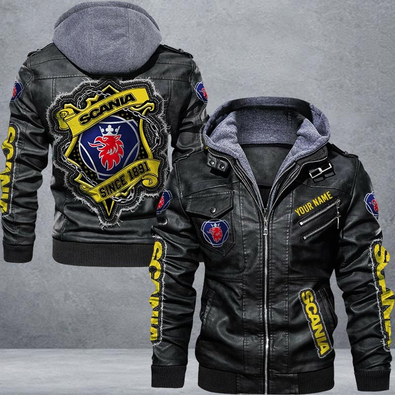 Scania Leather Jacket Multicolor