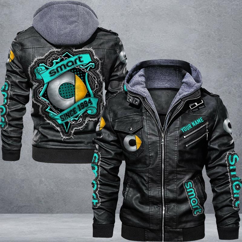 Smart Leather Jacket Multicolor