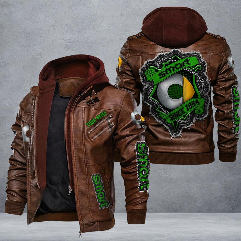 Smart Leather Jacket Multicolor
