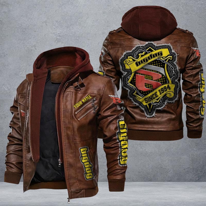 Big Dog Motorcycles Leather Jacket Multicolor