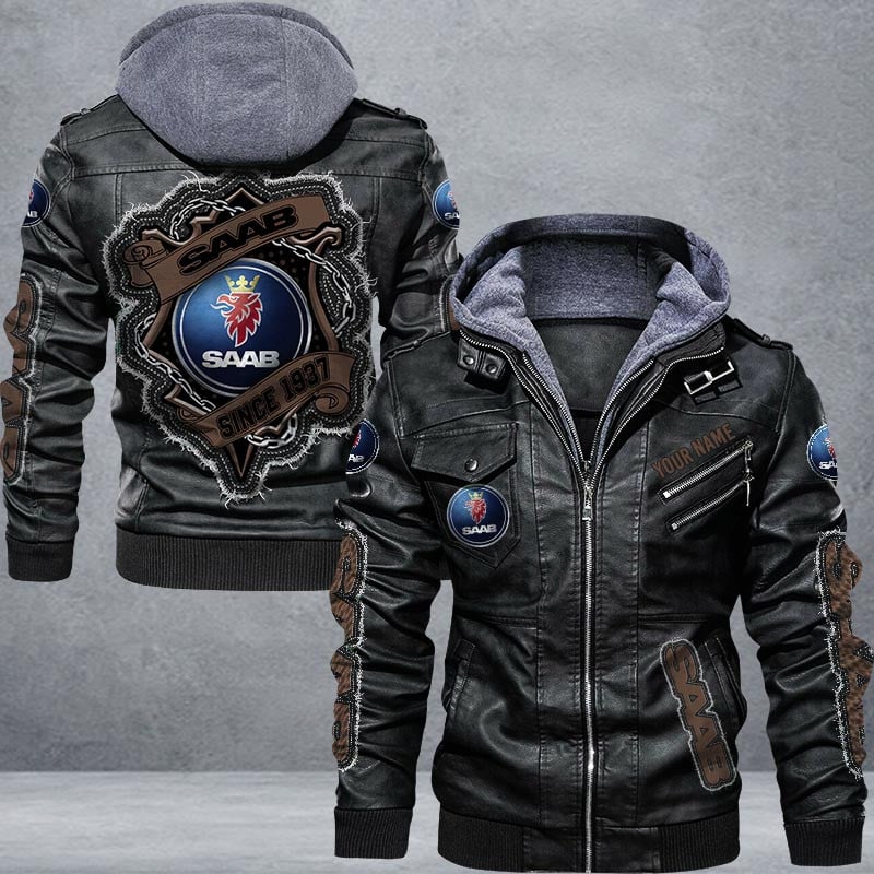 Saab Leather Jacket Multicolor