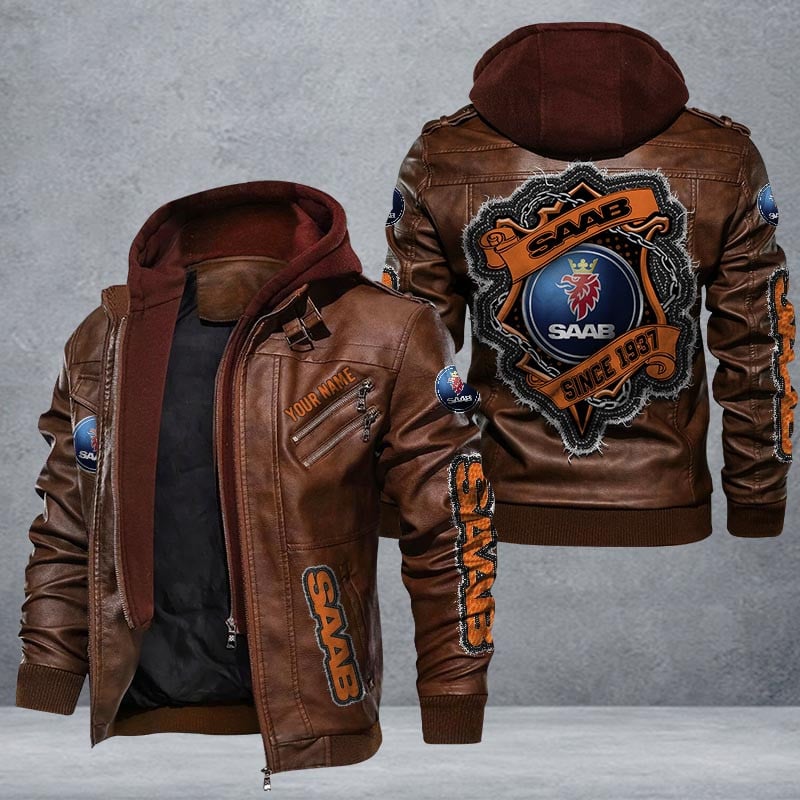 Saab Leather Jacket Multicolor
