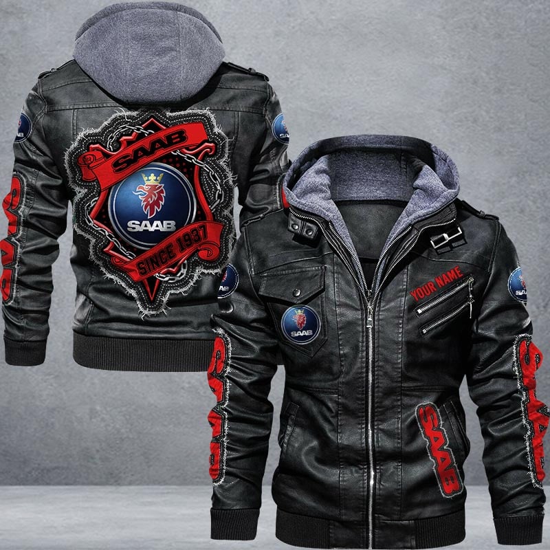Saab Leather Jacket Multicolor