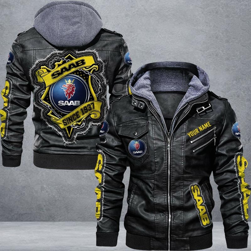 Saab Leather Jacket Multicolor