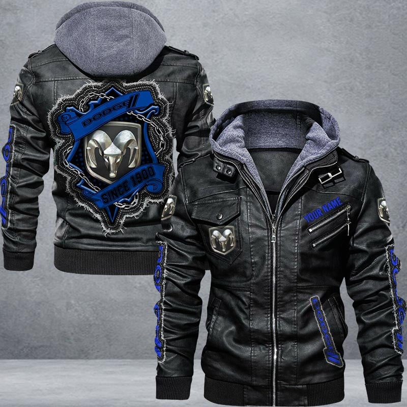 Dodge Leather Jacket Multicolor