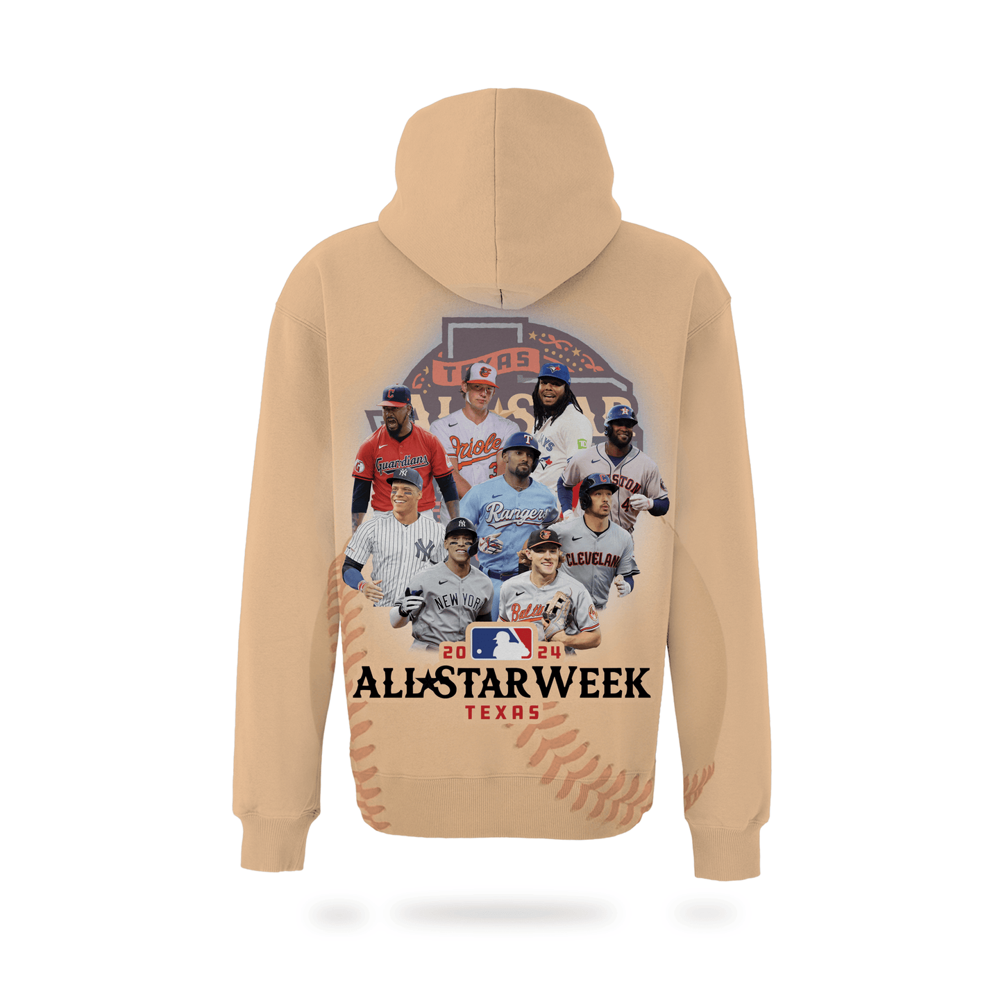 All Star Game MLB 2024 American League Team All Over Print Gaiter Hoodie