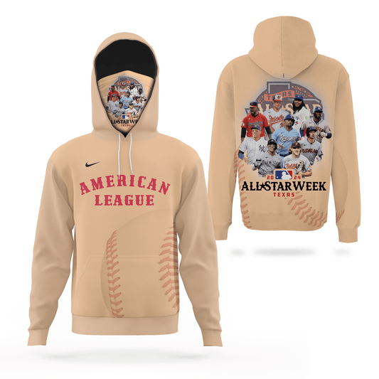 All Star Game MLB 2024 American League Team All Over Print Gaiter Hoodie