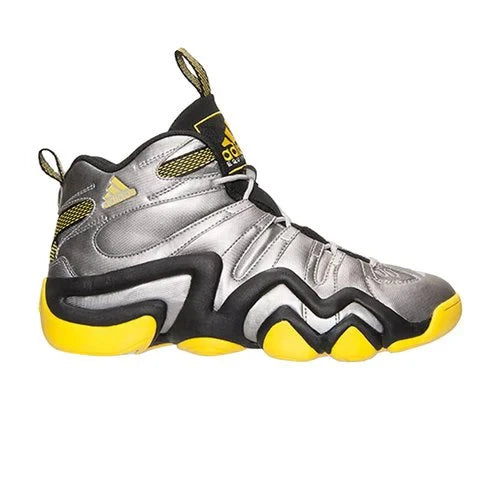 Men's Adidas Crazy 8 Metallic Silver Yellow Black Shoes