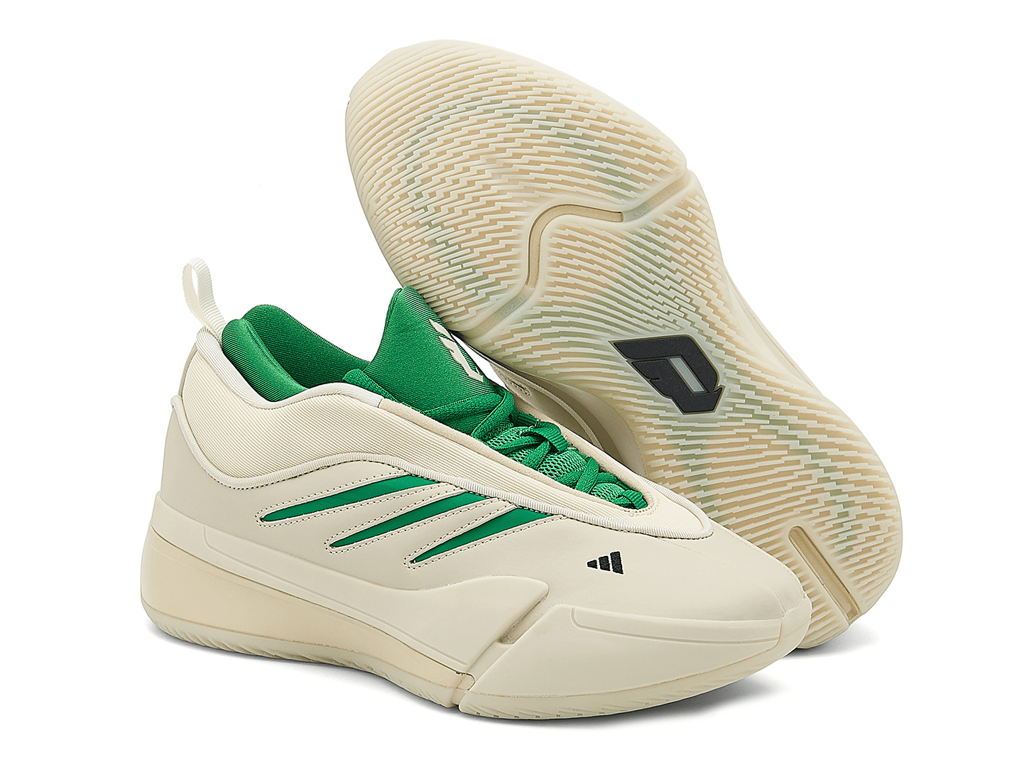 Men's Adidas Dame 9 Grey Green Shoes