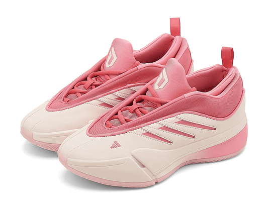 Men's Adidas Dame 9 Grey Pink Shoes