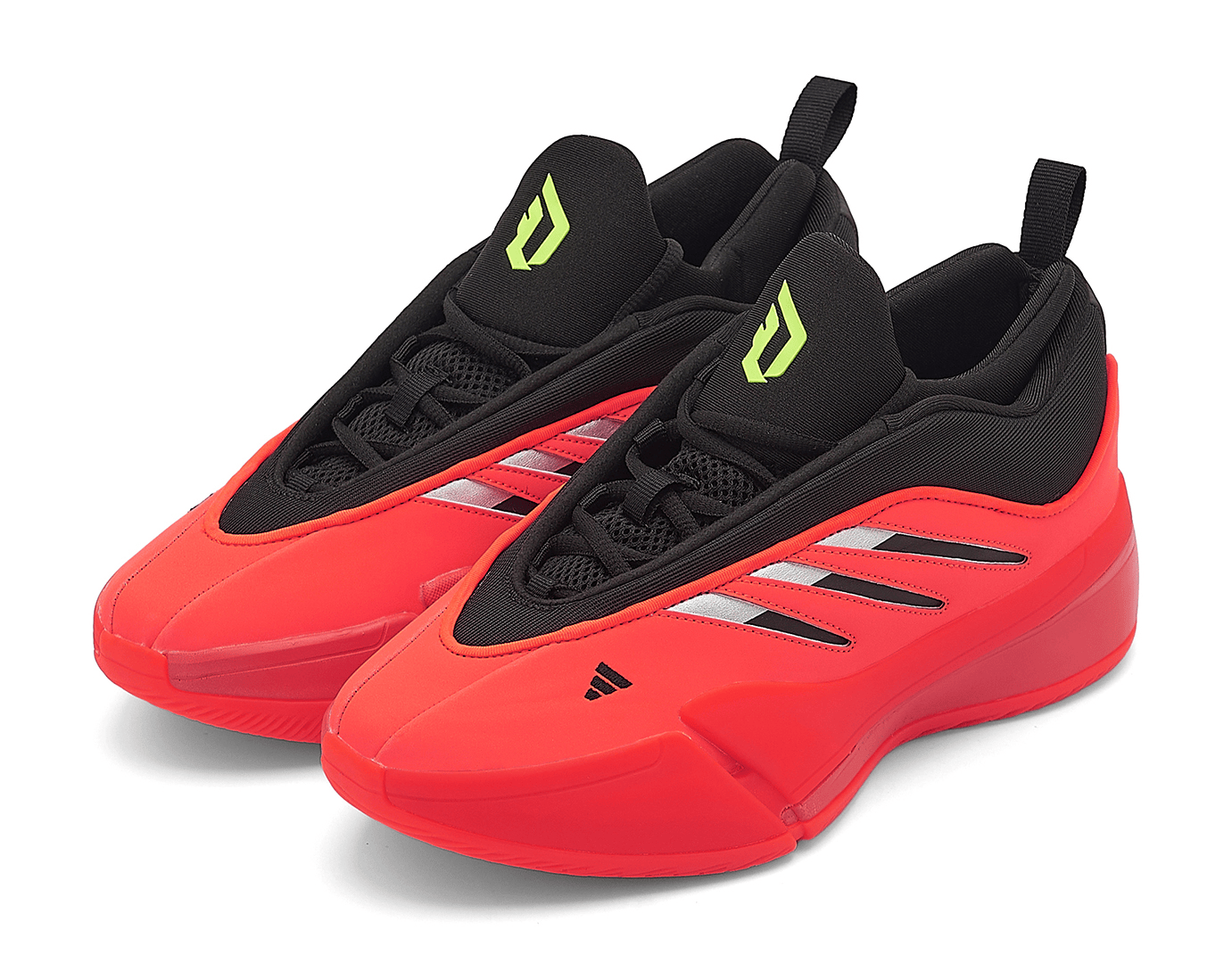 Men's Adidas Dame 9 Red Black Shoes