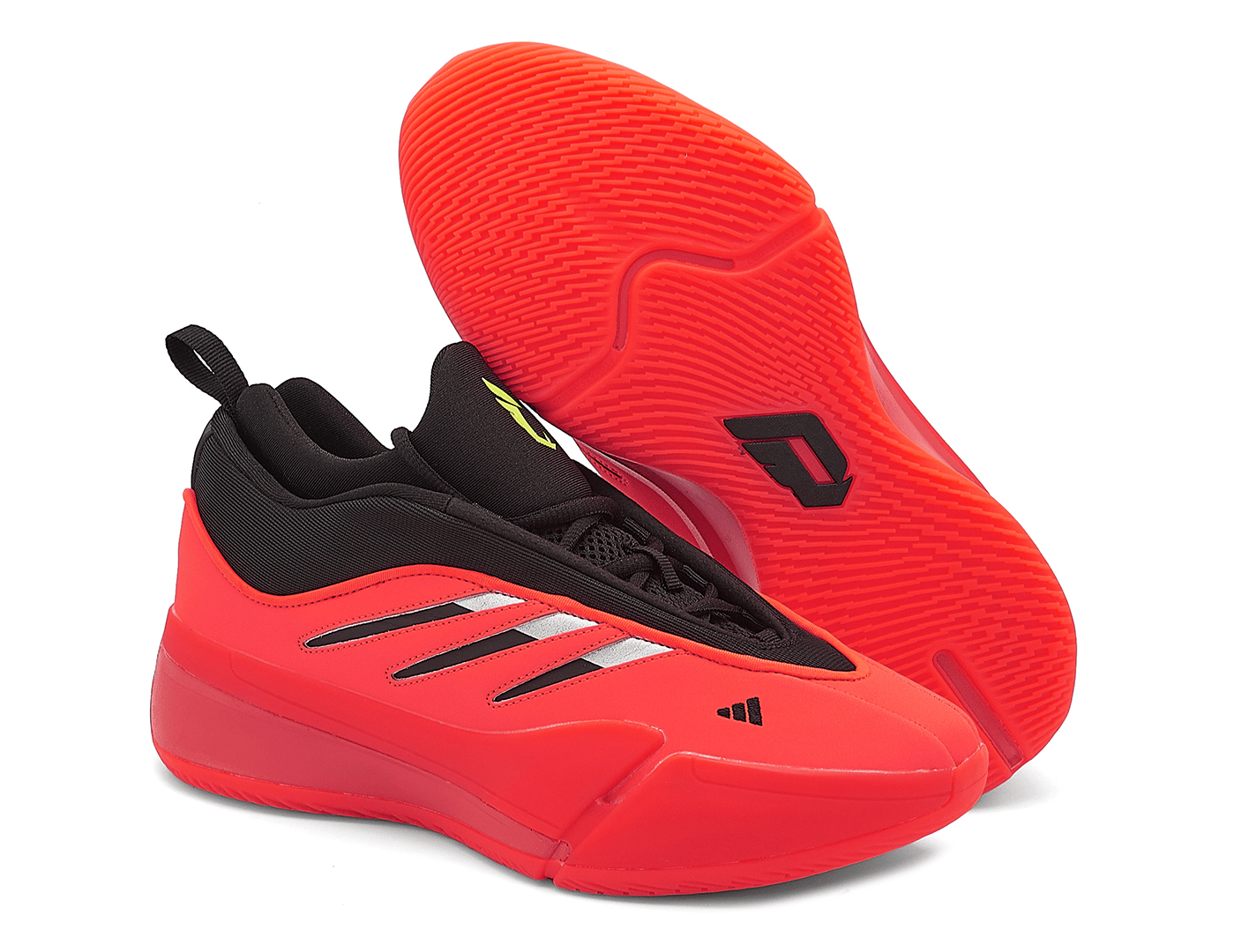 Men's Adidas Dame 9 Red Black Shoes