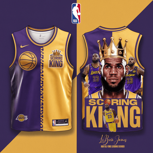 L.James #23 Lakers Team 3D Basketball Jersey