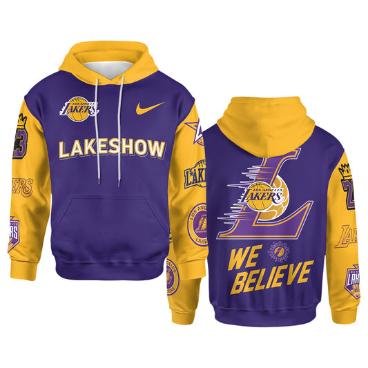 LA We Believe The LakeShow All Over Print Hoodie