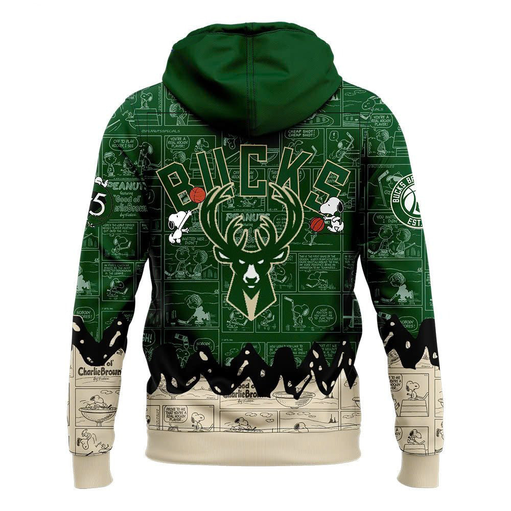 MB Basketball 75th Anniversary Of Peanuts All Over Print Hoodie