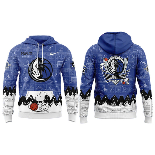 DM Basketball 75th Anniversary Of Peanuts All Over Print Hoodie