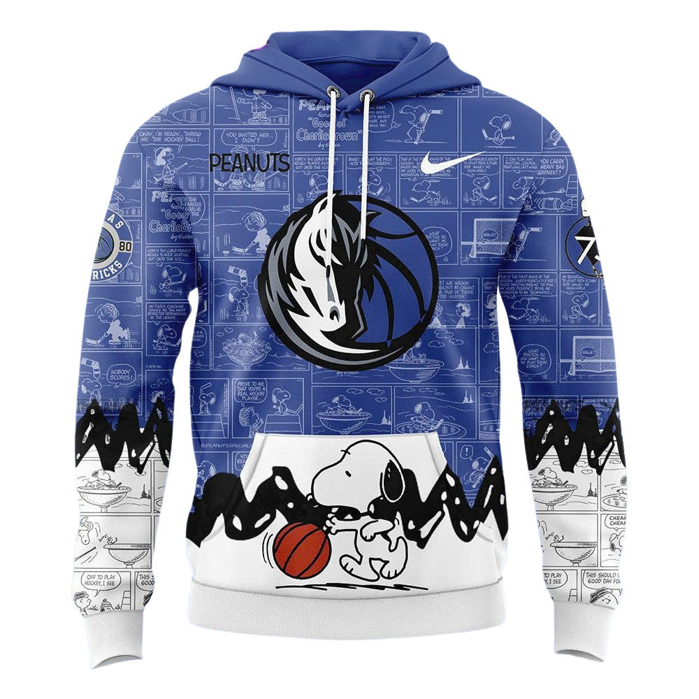 DM Basketball 75th Anniversary Of Peanuts All Over Print Hoodie