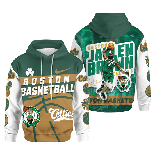 J.Brown #7 Boston Basketball Team 3D Hoodie