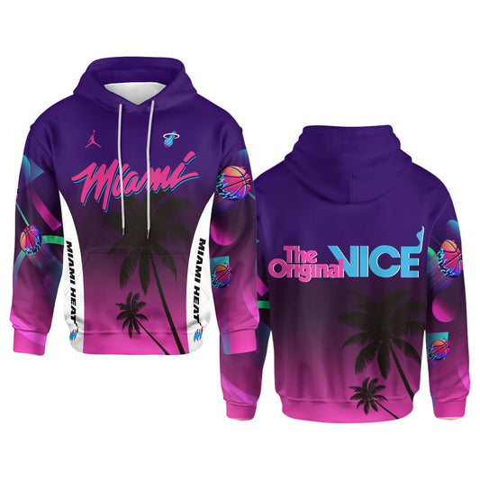 2025 Miami Team Basketball The Original Nice 3D All Over Print Hoodie