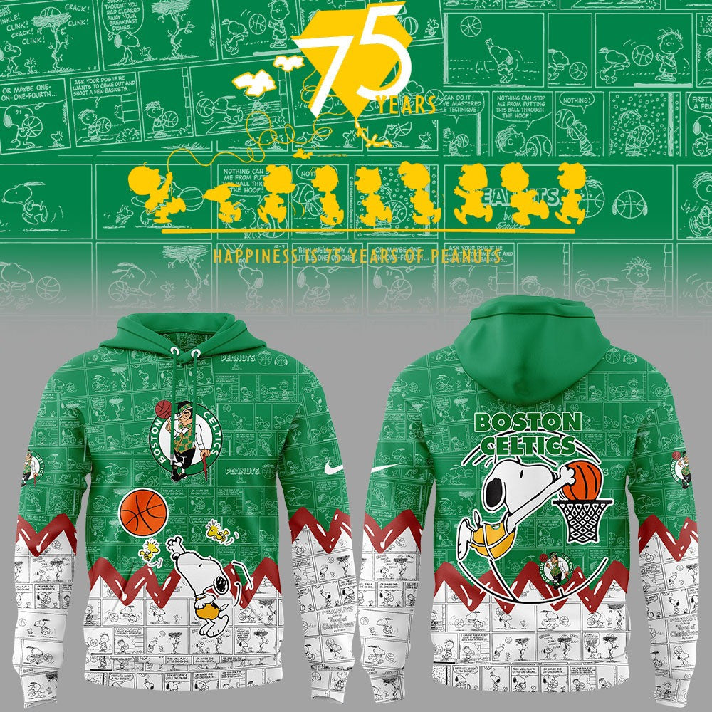 BC Basketball 75th Anniversary Of Peanuts 3D All Over Print Hoodie