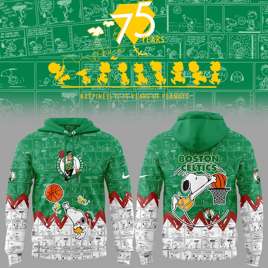 BC Basketball 75th Anniversary Of Peanuts 3D All Over Print Hoodie