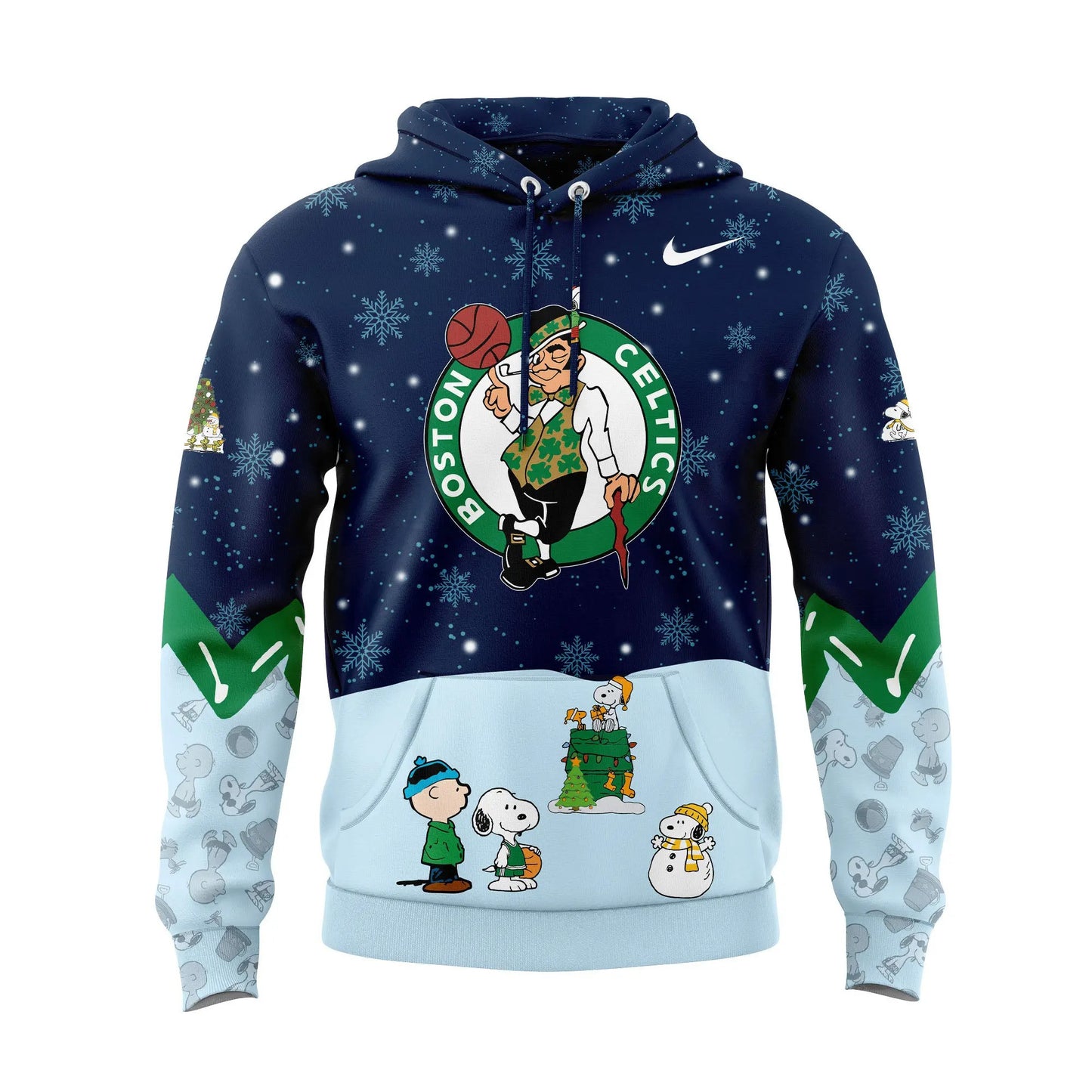 BC Basketball Peanuts And Snoopy Holiday Speciality 3D All Over Print Hoodie