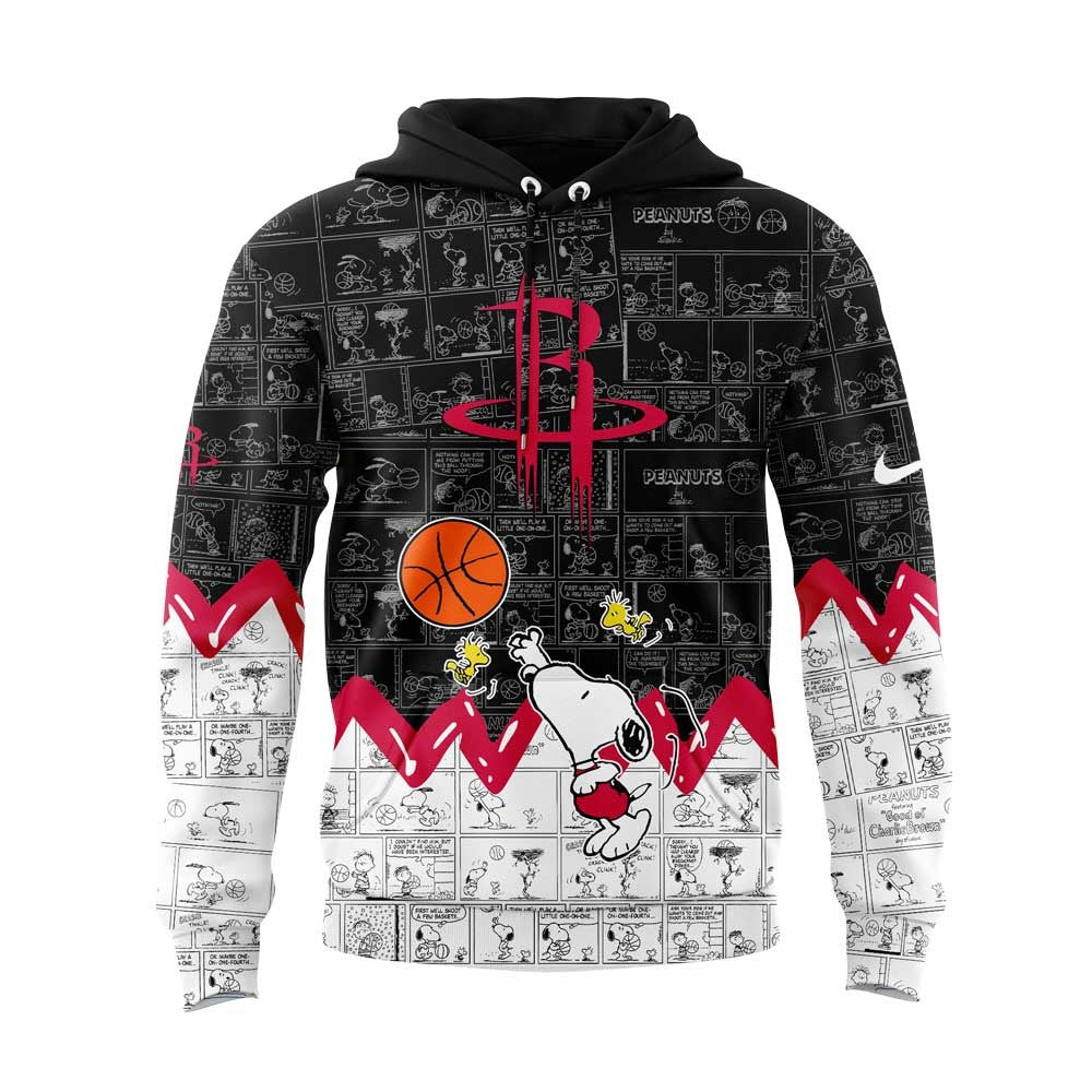 HR Basketball 75th Anniversary Of Peanuts 3D All Over Print Hoodie