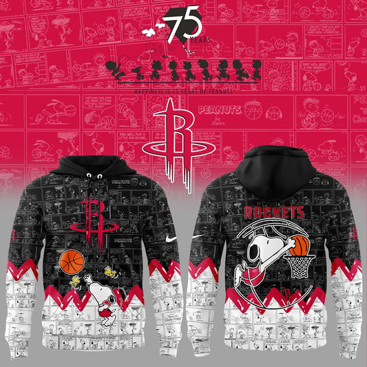 HR Basketball 75th Anniversary Of Peanuts 3D All Over Print Hoodie