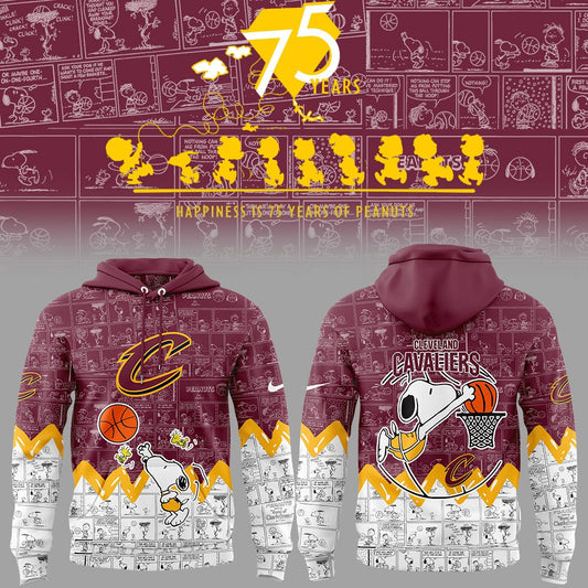 CC Basketball 75th Anniversary Of Peanuts 3D All Over Print Hoodie