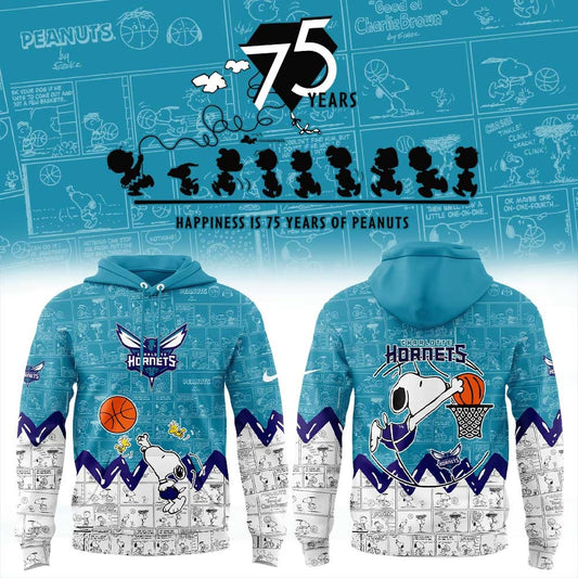 CH Basketball 75th Anniversary Of Peanuts 3D All Over Print Hoodie