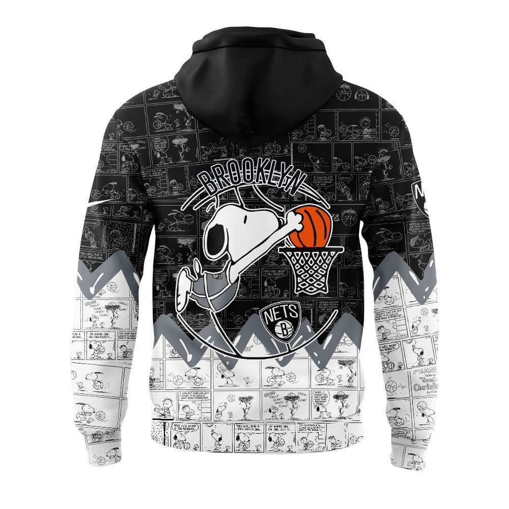BN Basketball 75th Anniversary Of Peanuts 3D All Over Print Hoodie