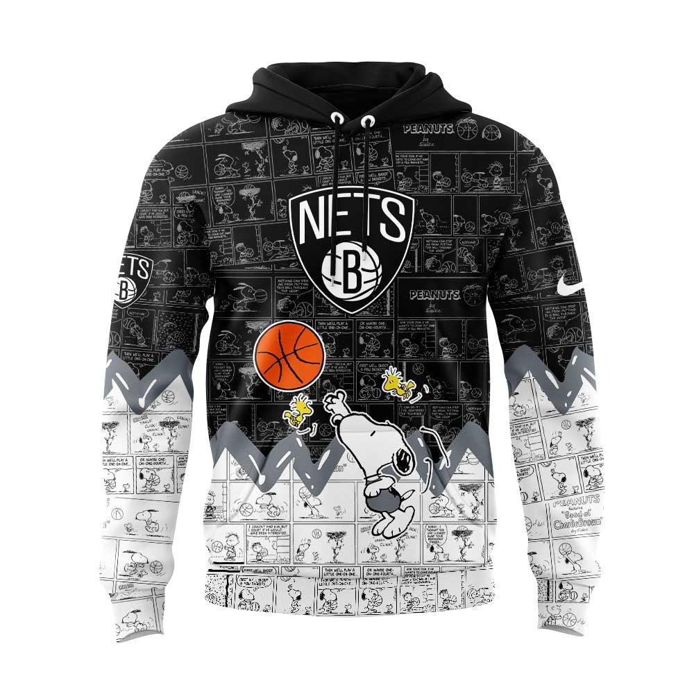 BN Basketball 75th Anniversary Of Peanuts 3D All Over Print Hoodie