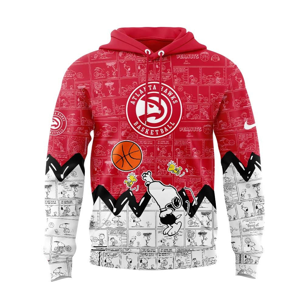 AH Basketball 75th Anniversary Of Peanuts 3D All Over Print Hoodie