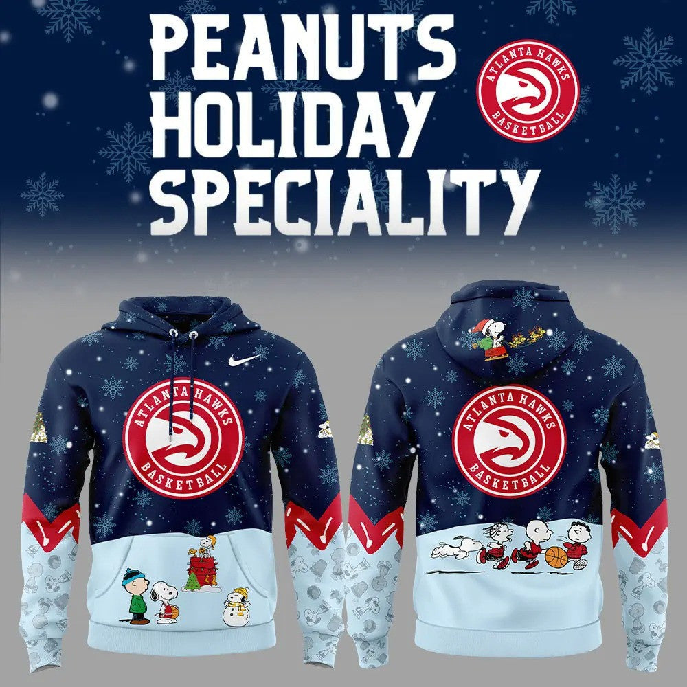 AH Basketball 75th Anniversary Of Peanuts And Snoopy Holiday Speciality 3D All Over Print Hoodie