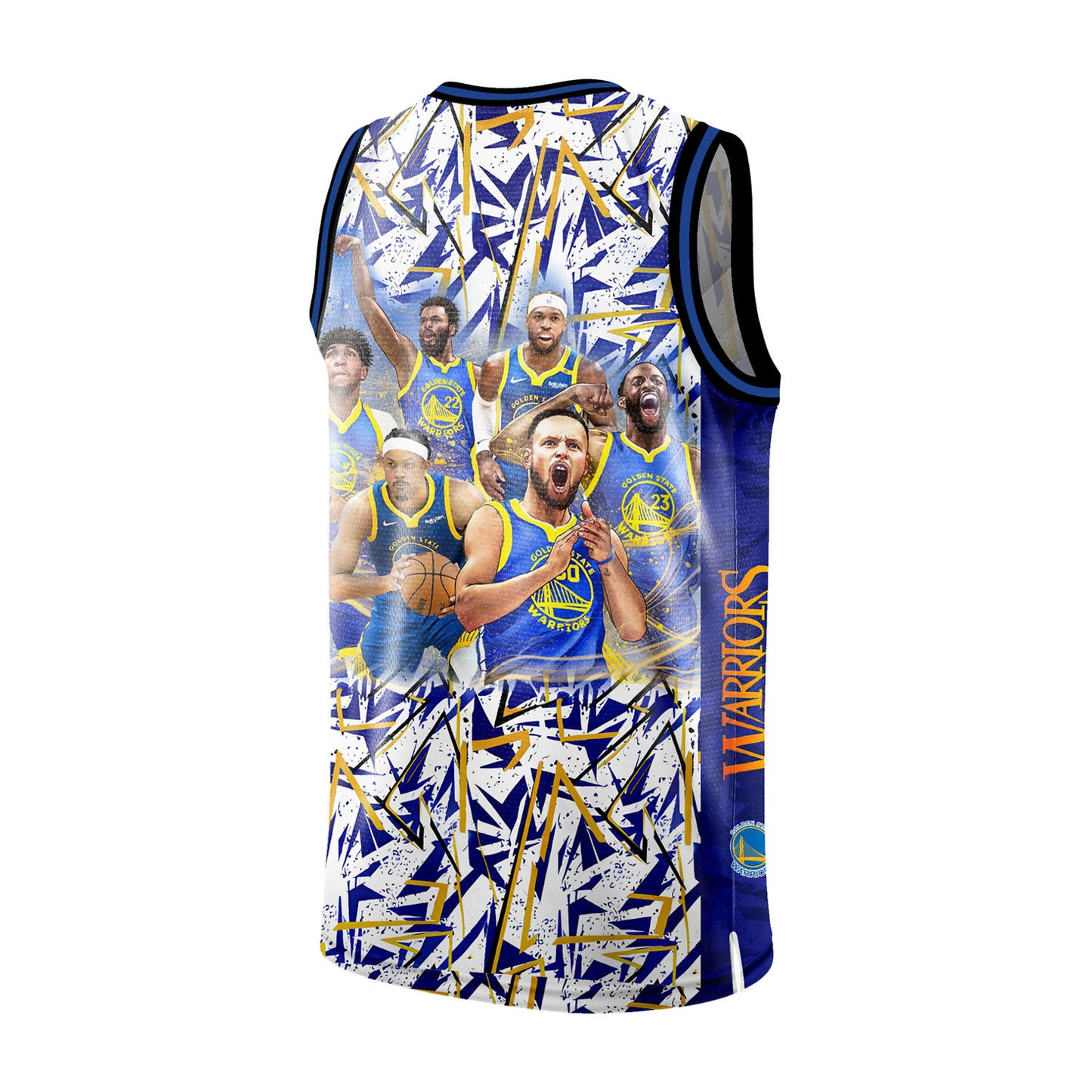 GSW Stephen Curry Draymond Green Andrew Wiggins Kevon Looney Players Team 3D Basketball Jersey