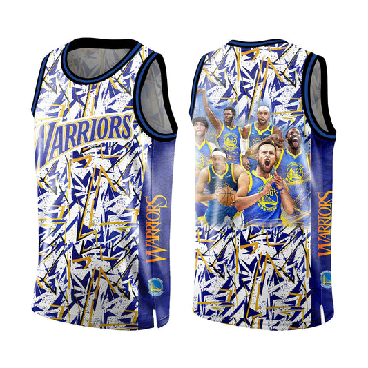 GSW Stephen Curry Draymond Green Andrew Wiggins Kevon Looney Players Team 3D Basketball Jersey