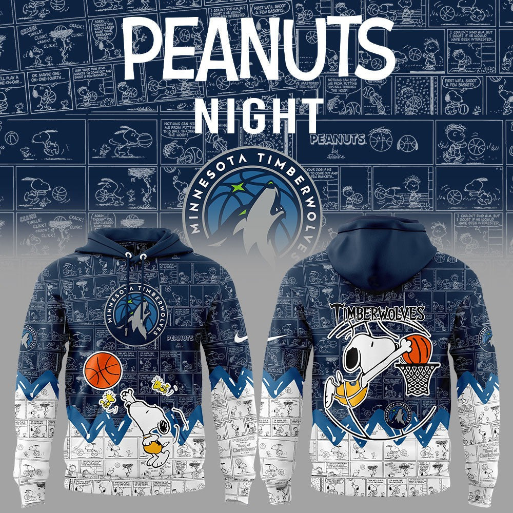 MT Basketball 75th Anniversary Of Peanuts 3D All Over Print Hoodie