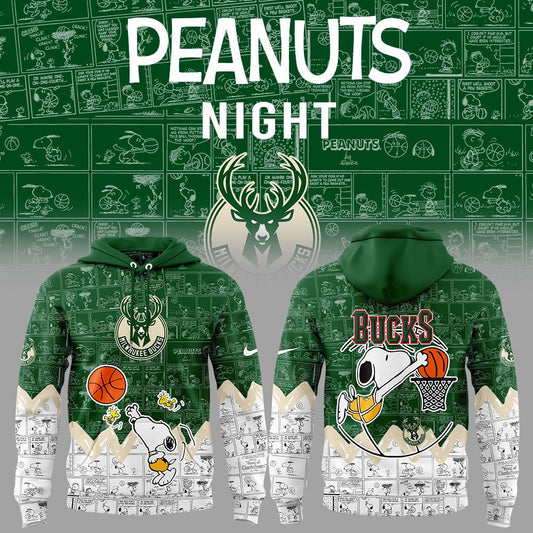 MB Basketball 75th Anniversary Of Peanuts 3D All Over Print Hoodie