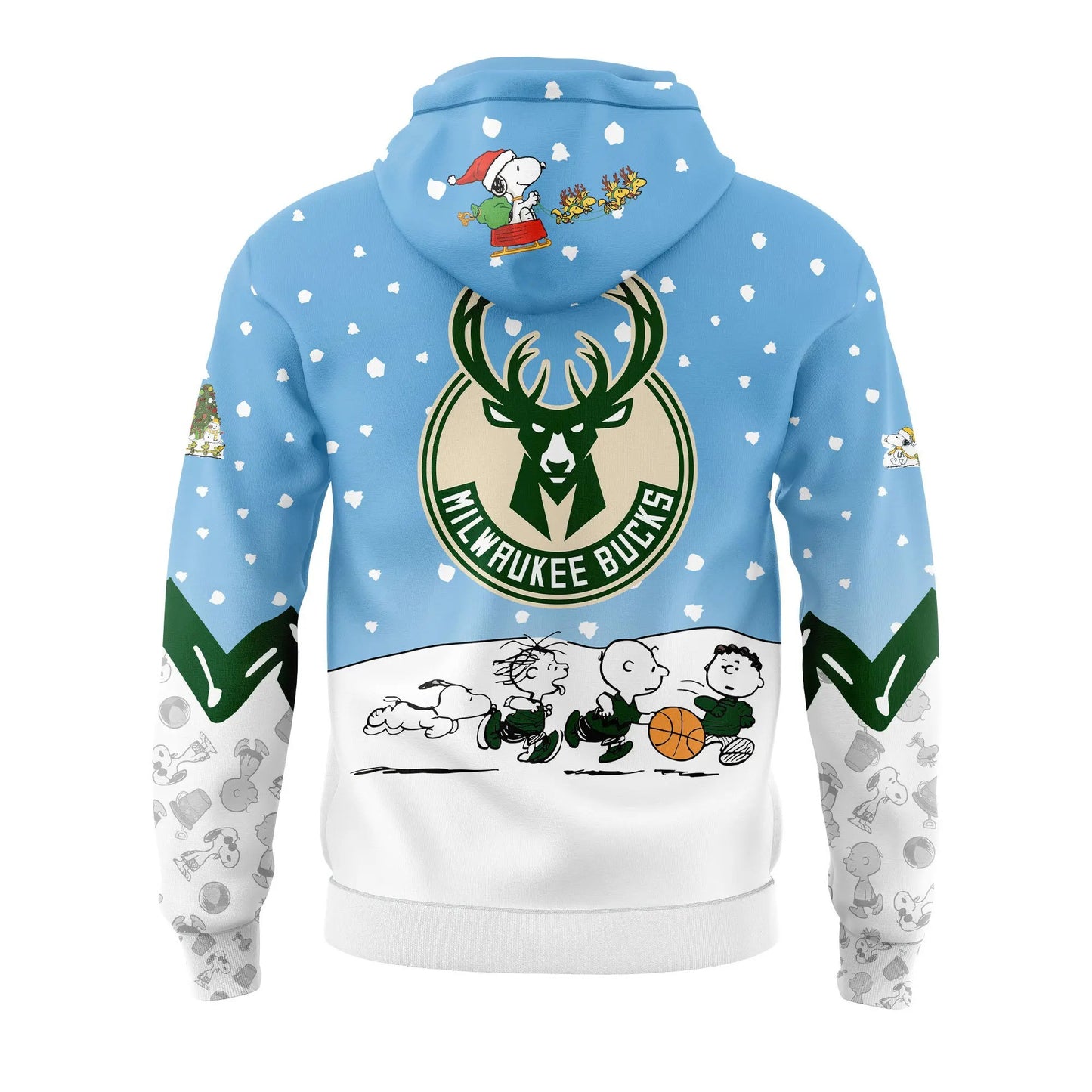 MB Basketball 75th Anniversary Of Peanuts And Snoopy Holiday Speciality 3D All Over Print Hoodie